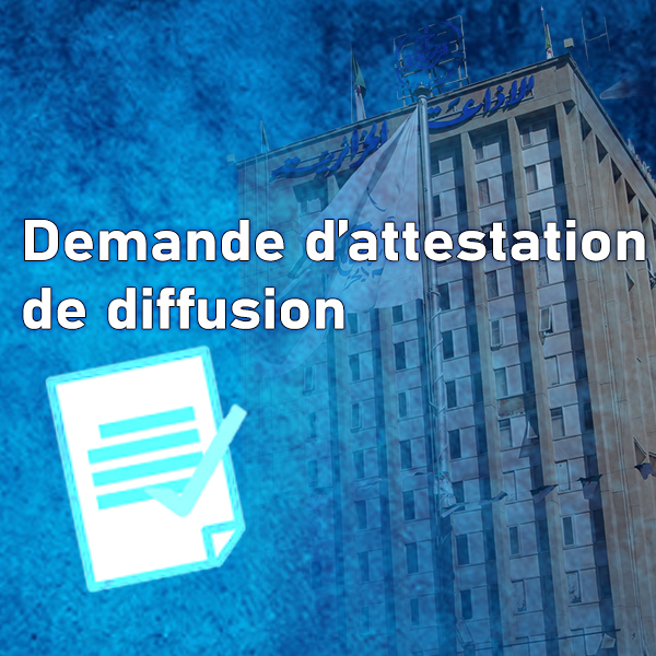 attestation de diffusion