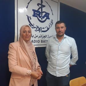 Avec le journaliste Haroun Zahzah.