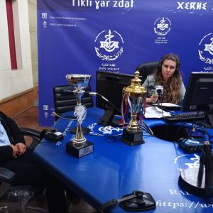 La jeune tenniswoman Maria Badache ; championne d'Afrique U 14