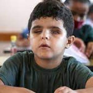 أطفال غزة ذوي الإحتياجات
