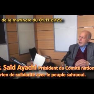 Preview image for the video "Mr. Saïd Ayachi Président du Comité national algérien de solidarité avec le peuple sahraoui.".