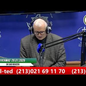 Preview image for the video "Fatawas du 29 01 2026 par Cheikh Bouizeri".