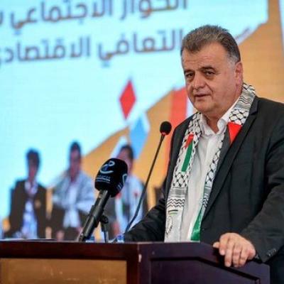 رئيس النقابات العمالية الفلــسطينية وعضو القيادة المركزية لحركة فتح الدكتور شاهر سعد 