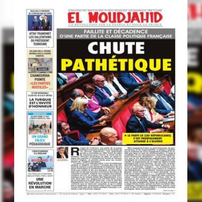 El Moudjahid responds to "slanderous" publication by head of French right-wing party about Algeria