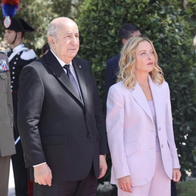 Visite d'État en Italie : le président Tebboune accueilli avec les honneurs à Rome