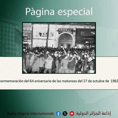 Conmemoración del 64 aniversario de las matanzas del 17 de octubre de 1961
