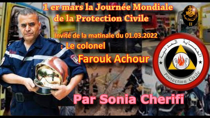Le colonel Farouk Achour de la protection civile. 