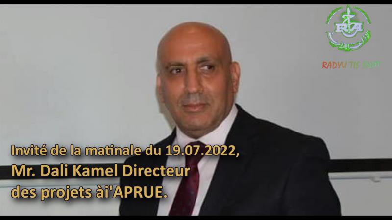 Mr. Dali Kamel Directeur des projets à l'agence nationale pour la promotion et la rationalisation de l'utilisation de l'énergie (APRUE).