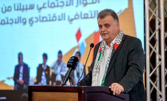 رئيس النقابات العمالية الفلــسطينية وعضو القيادة المركزية لحركة فتح الدكتور شاهر سعد 