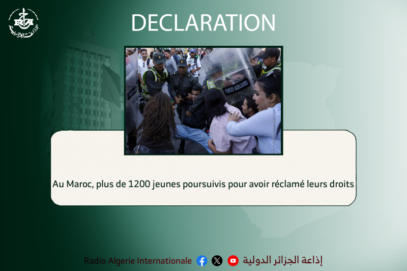 Maroc:  plus de 1200 jeunes poursuivis pour avoir réclamé leurs droits