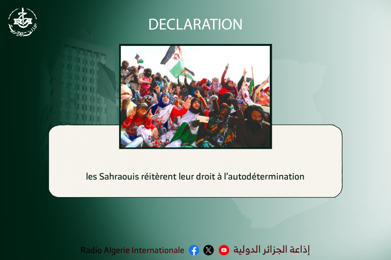 les Sahraouis réitèrent leur droit à l’autodétermination